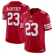 Wholesale Cheap Men's San Francisco 49ers #23 Christian McCaffrey Red 2023 F.U.S.E. Vapor Untouchable Limited Stitched Football Jersey