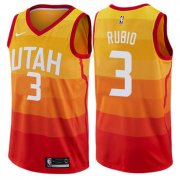 Wholesale Cheap Nike Utah Jazz #3 Ricky Rubio Orange NBA Swingman City Edition Jersey