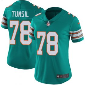 Wholesale Cheap Nike Dolphins #78 Laremy Tunsil Aqua Green Alternate Women\'s Stitched NFL Vapor Untouchable Limited Jersey
