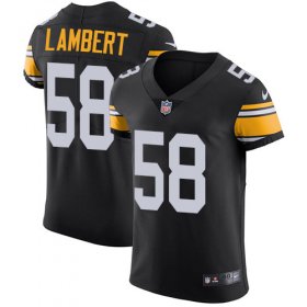 Wholesale Cheap Nike Steelers #58 Jack Lambert Black Alternate Men\'s Stitched NFL Vapor Untouchable Elite Jersey