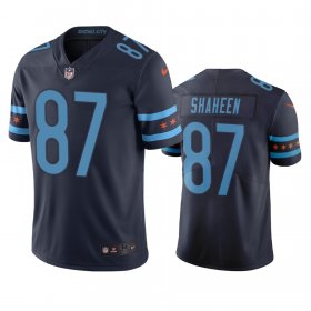 Wholesale Cheap Chicago Bears #87 Adam Shaheen Navy Vapor Limited City Edition NFL Jersey
