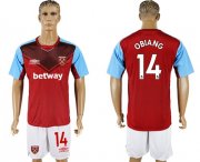Wholesale Cheap West Ham United #14 Obiang Home Soccer Club Jersey