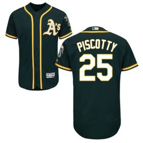 Wholesale Cheap Athletics #25 Stephen Piscotty Green Flexbase Authentic Collection Stitched MLB Jersey