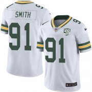 Wholesale Cheap Nike Packers #91 Preston Smith White Men's 100th Season Stitched NFL Vapor Untouchable Limited Jersey