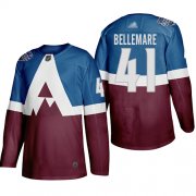 Wholesale Cheap Adidas Colorado Avalanche #41 Pierre-Edouard Bellemare Men's 2020 Stadium Series Burgundy Stitched NHL Jersey