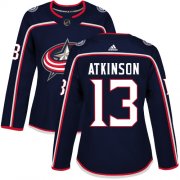 Wholesale Cheap Adidas Blue Jackets #13 Cam Atkinson Navy Blue Home Authentic Women's Stitched NHL Jersey