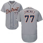 Wholesale Cheap Tigers #77 Joe Jimenez Grey Flexbase Authentic Collection Stitched MLB Jersey