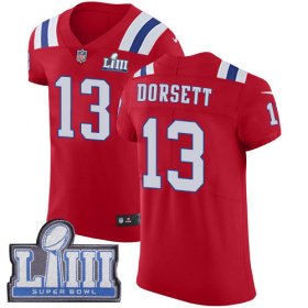 Wholesale Cheap Nike Patriots #13 Phillip Dorsett Red Alternate Super Bowl LIII Bound Men\'s Stitched NFL Vapor Untouchable Elite Jersey
