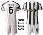 Wholesale Cheap Youth 2020-2021 club Juventus home 6 white Soccer Jerseys