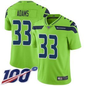 Wholesale Cheap Nike Seahawks #33 Jamal Adams Green Men\'s Stitched NFL Limited Rush 100th Season Jersey