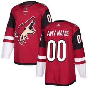Wholesale Cheap Men\'s Adidas Coyotes Personalized Authentic Red Home NHL Jersey