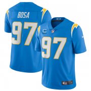 Wholesale Cheap Men's Los Angeles Chargers 2022 #97 Joey Bosa Blue With 2-star C Patch Vapor Untouchable Limited Stitched NFL Jersey