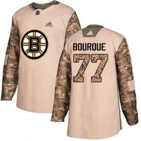Wholesale Cheap Adidas Bruins #77 Ray Bourque Camo Authentic 2017 Veterans Day Stitched NHL Jersey