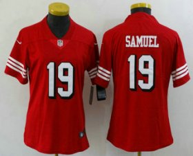 Wholesale Cheap Women\'s San Francisco 49ers #19 Deebo Samuel New 2021 Color Rush Vapor Untouchable Limited Jersey
