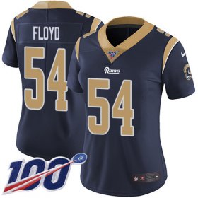 Wholesale Cheap Nike Rams #54 Leonard Floyd Navy Blue Team Color Women\'s Stitched NFL 100th Season Vapor Untouchable Limited Jersey
