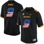 Wholesale Cheap Missouri Tigers 9 Jalen Knox Black USA Flag Nike College Football Jersey