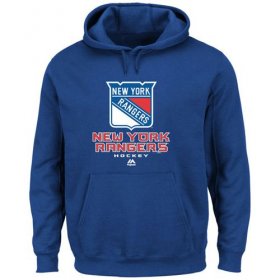 Wholesale Cheap New York Rangers Majsetic Critical Victory VIII Pullover Hoodie Royal Blue
