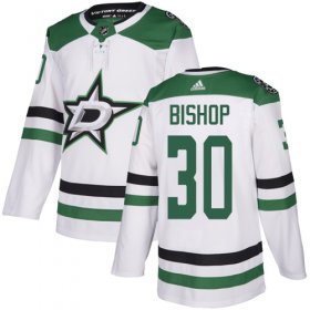 Wholesale Cheap Adidas Stars #30 Ben Bishop White Road Authentic Youth Stitched NHL Jersey