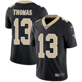 Wholesale Cheap Nike Saints #13 Michael Thomas Black Team Color Men\'s Stitched NFL Vapor Untouchable Limited Jersey