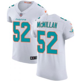 Wholesale Cheap Nike Dolphins #52 Raekwon McMillan White Men\'s Stitched NFL Vapor Untouchable Elite Jersey