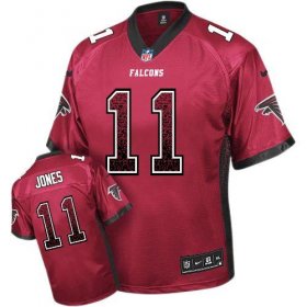 Wholesale Cheap Nike Falcons #11 Julio Jones Red Team Color Men\'s Stitched NFL Elite Drift Fashion Jersey