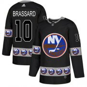 Wholesale Cheap Adidas Islanders #10 Derek Brassard Black Authentic Team Logo Fashion Stitched NHL Jersey