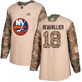 Wholesale Cheap Adidas Islanders #18 Anthony Beauvillier Camo Authentic 2017 Veterans Day Stitched Youth NHL Jersey