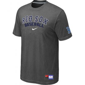 Wholesale Cheap Boston Red Sox Nike Short Sleeve Practice MLB T-Shirt Crow Grey