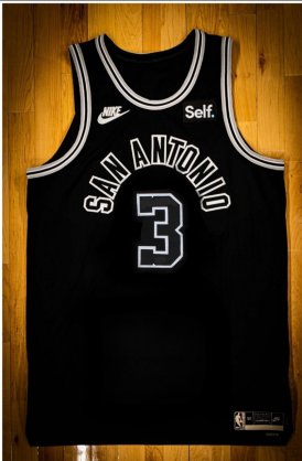 Wholesale Cheap Men\' San Antonio Spurs #3 Keldon Johnson Black Stitched Jersey