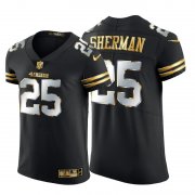Wholesale Cheap San Francisco 49ers #25 Richard Sherman Men's Nike Black Edition Vapor Untouchable Elite NFL Jersey