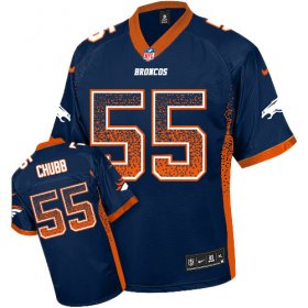 Wholesale Cheap Nike Broncos #55 Bradley Chubb Navy Blue Alternate Men\'s Stitched NFL Elite Drift Fashion Jersey