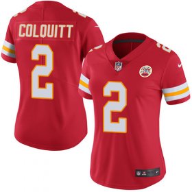 Wholesale Cheap Nike Chiefs #2 Dustin Colquitt Red Team Color Women\'s Stitched NFL Vapor Untouchable Limited Jersey