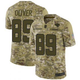 Wholesale Cheap Nike Jaguars #89 Josh Oliver Camo Men\'s Stitched NFL Limited 2018 Salute To Service Jersey