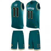 Wholesale Cheap Nike Jaguars #11 Marqise Lee Teal Green Alternate Men's Stitched NFL Limited Tank Top Suit Jersey