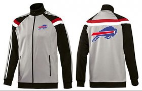 Wholesale Cheap NFL Buffalo Bills Team Logo Jacket Grey