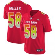 Wholesale Cheap Nike Broncos #58 Von Miller Red Men's Stitched NFL Limited AFC 2019 Pro Bowl Jersey