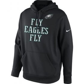 Wholesale Cheap Men\'s Philadelphia Eagles Nike Black Fly Eagles Fly Pullover Hoodie
