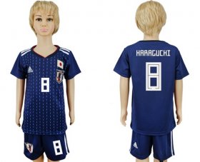 Wholesale Cheap Japan #8 Haraguchi Home Kid Soccer Country Jersey