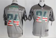 Wholesale Cheap Nike Seahawks #24 Marshawn Lynch Grey Men's Stitched NFL Elite USA Flag Fashion Jersey