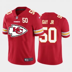 Cheap Nike Kansas City Chiefs #50 Willie Gay Jr. Red Team Big Logo Number Vapor Untouchable Limited Jersey