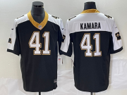 Wholesale Cheap Men's New Orleans Saints #41 Alvin Kamara Black 2023 FUSE 1987 Legacy Vapor Stitched Jersey