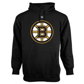 Wholesale Cheap Boston Bruins Old Time Hockey Big Logo with Crest Pullover Hoodie Black