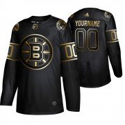 Wholesale Cheap Adidas Bruins Custom Men's 2019 Black Golden Edition Authentic Stitched NHL Jersey