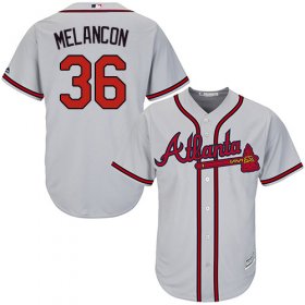 Wholesale Cheap Braves #36 Mark Melancon Grey New Cool Base Stitched MLB Jersey