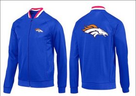 Wholesale Cheap NFL Denver Broncos Team Logo Jacket Blue_1