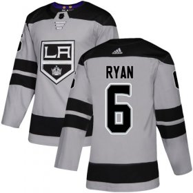 Wholesale Cheap Adidas Kings #6 Joakim Ryan Gray Alternate Authentic Stitched Youth NHL Jersey