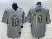Wholesale Men's Los Angeles Rams #10 Cooper Kupp Grey Atmosphere Fashion Vapor Untouchable Stitched Limited Jersey