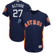 Wholesale Cheap Astros #27 Jose Altuve Navy Blue 2018 Spring Training Authentic Flex Base Stitched MLB Jersey