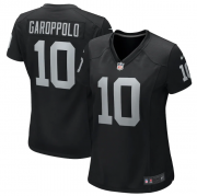 Wholesale Cheap Women's Las Vegas Raiders #10 Jimmy Garoppolo Black Stitched Game Jersey(Run Small)