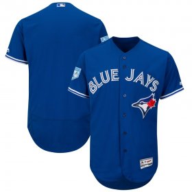 Wholesale Cheap Blue Jays Blank Blue 2019 Spring Training Flex Base Stitched MLB Jersey